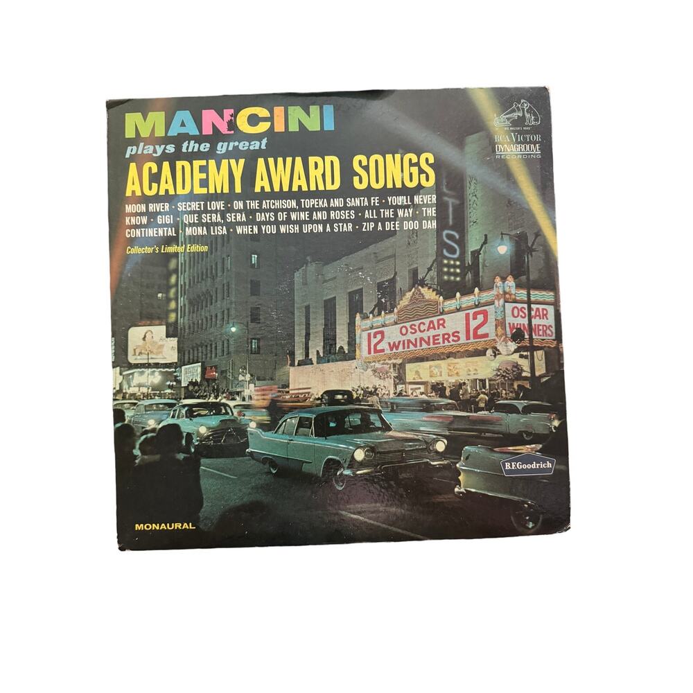 Macini Plays The Great Academy Award Songs RCA Dynagroove‎ 12" Vinyl Record